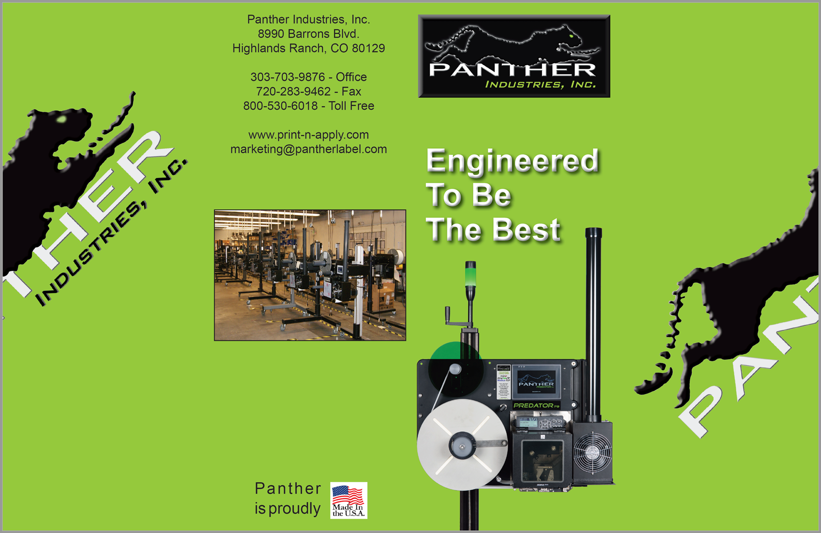 Panther Industries 4-Page Company Brochure